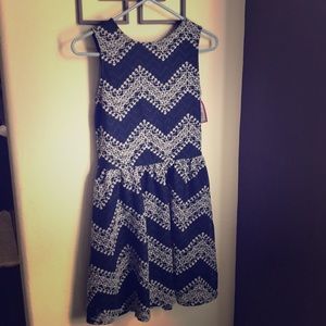 Blue and white dress by xhilaration. Never Worn